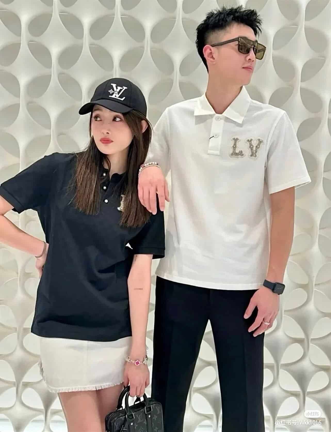 LV Poplin Polo With Embroidered LV Patch