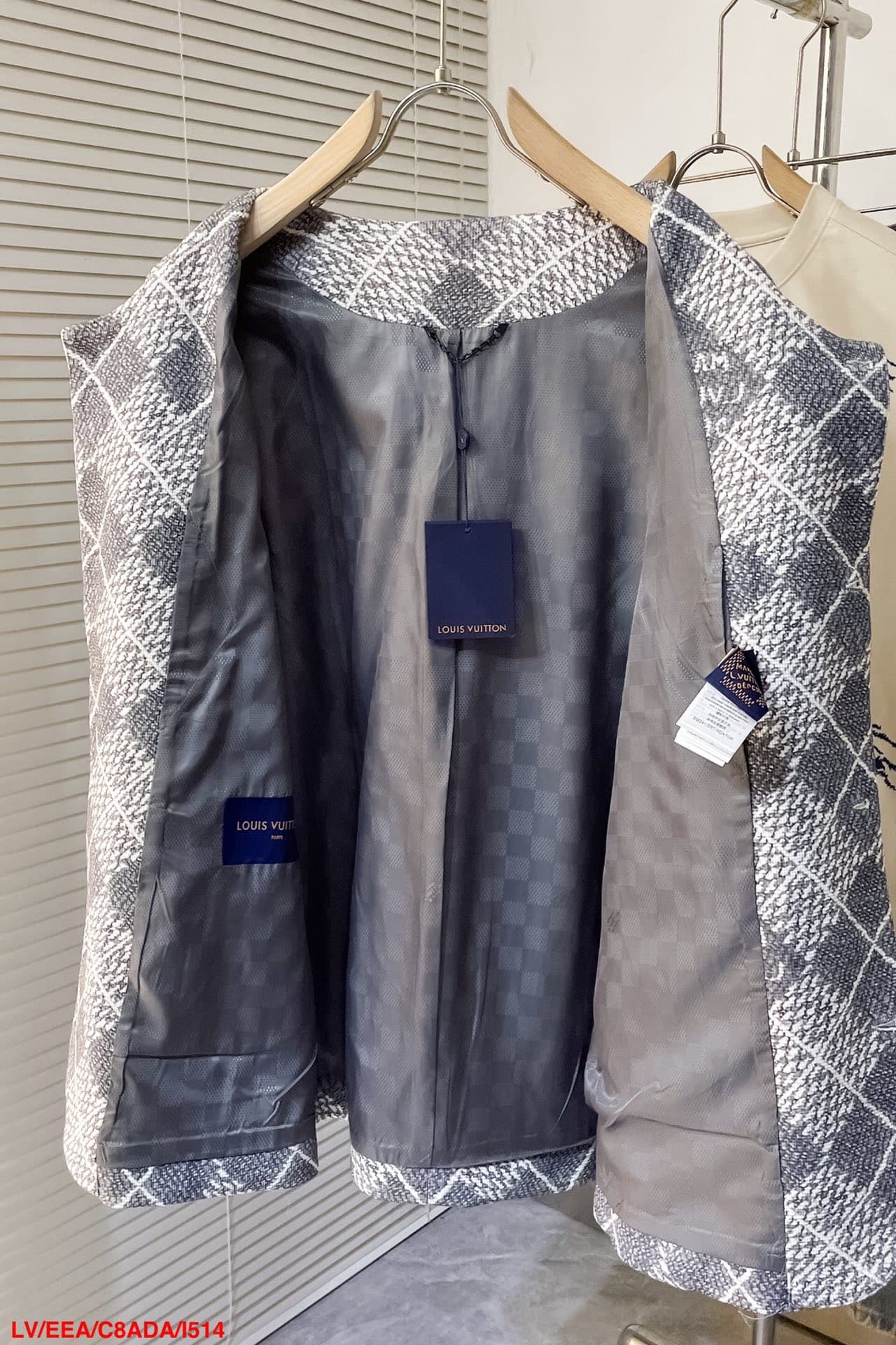 Chic Collarless Wool Jacket