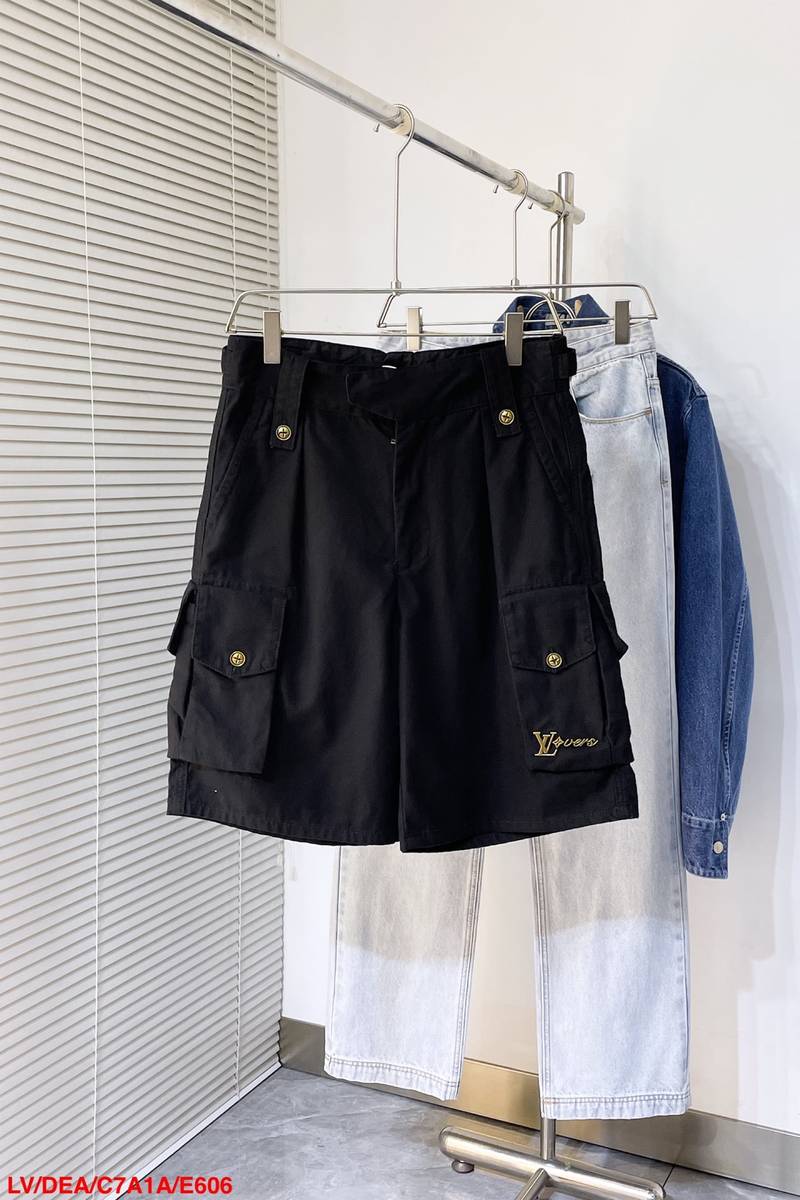 LV Cotton Utility Cargo Shorts