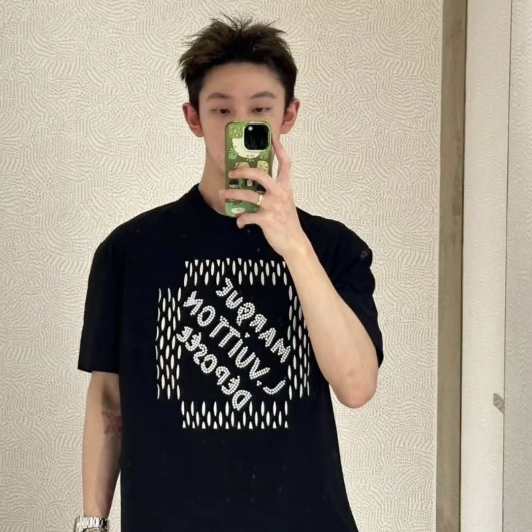 LV Embroidered Signature Cotton T-Shirt
