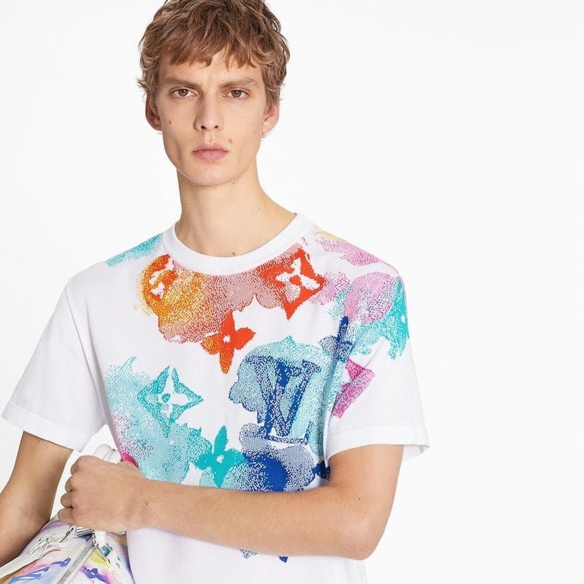LV Jacquard Knit Short Sleeve T-Shirt