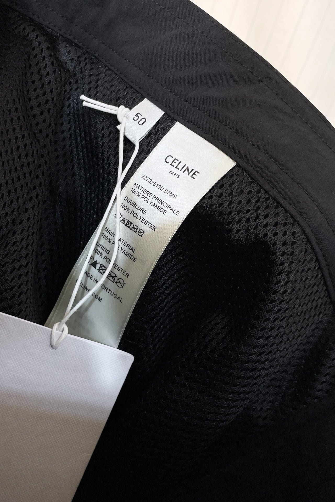Celine swim shorts in nylon black