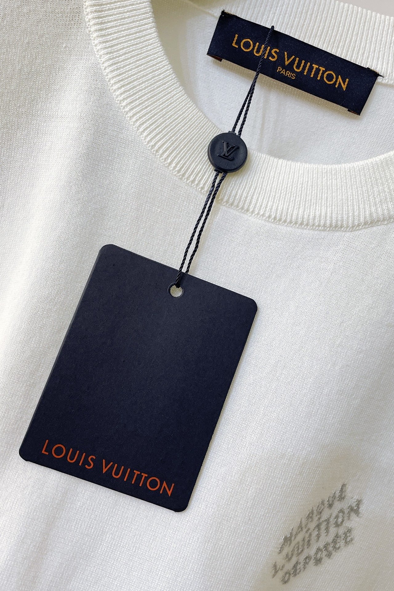 LV Short-Sleeved Cotton Crewneck