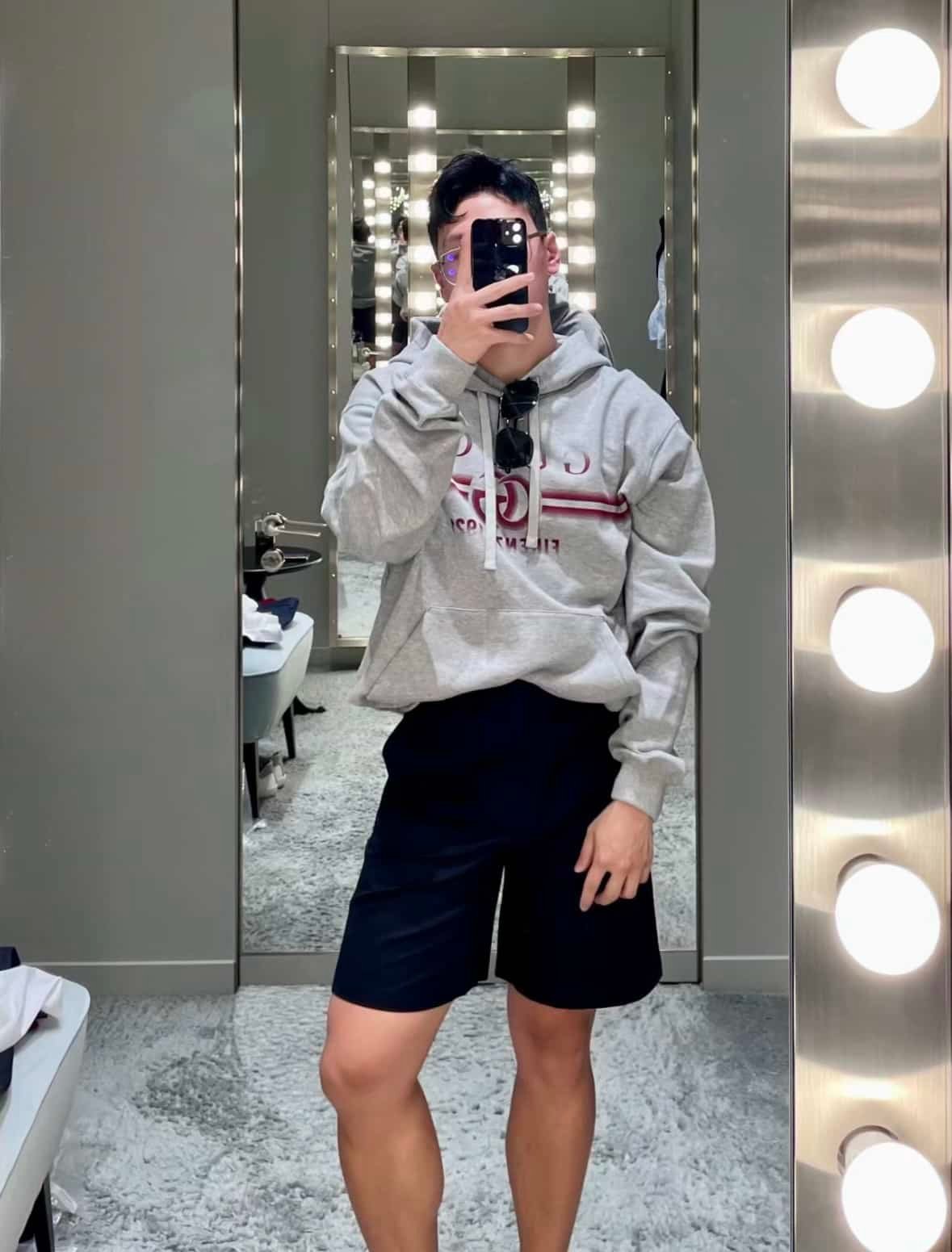 Gucci cotton jersey hooded sweatshirt