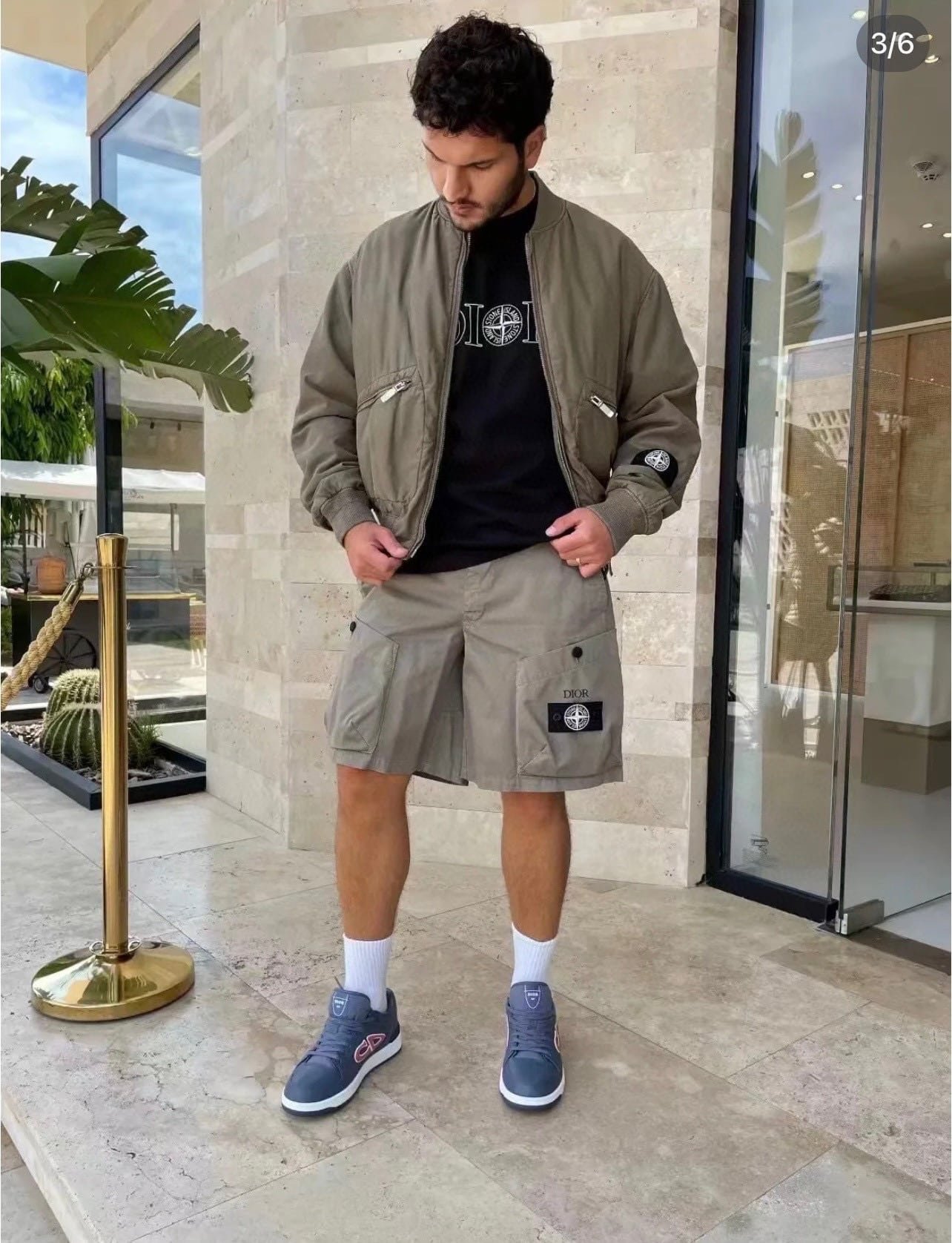 DIOR AND STONE ISLAND Bomber Jacket