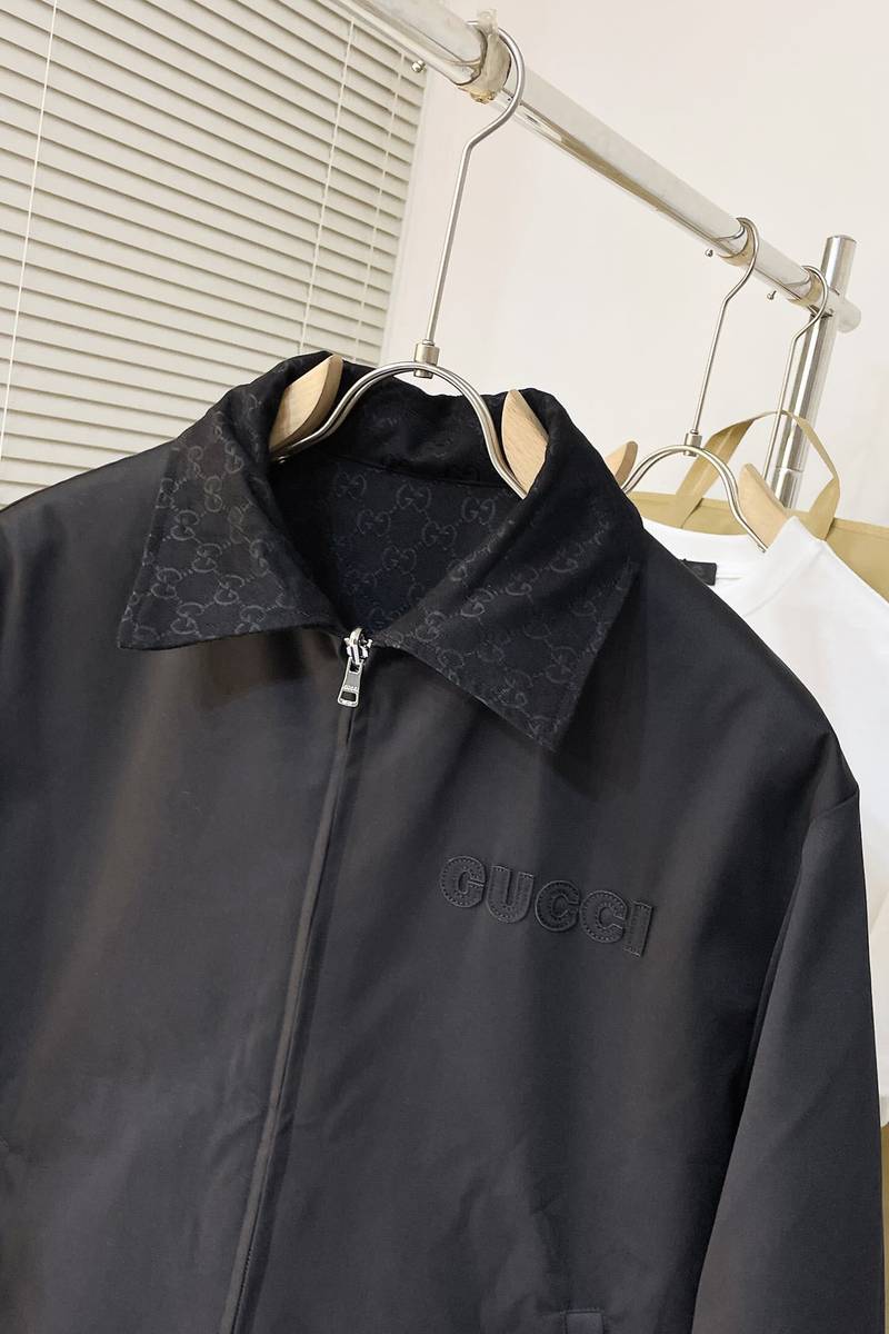 Reversible GG jacket