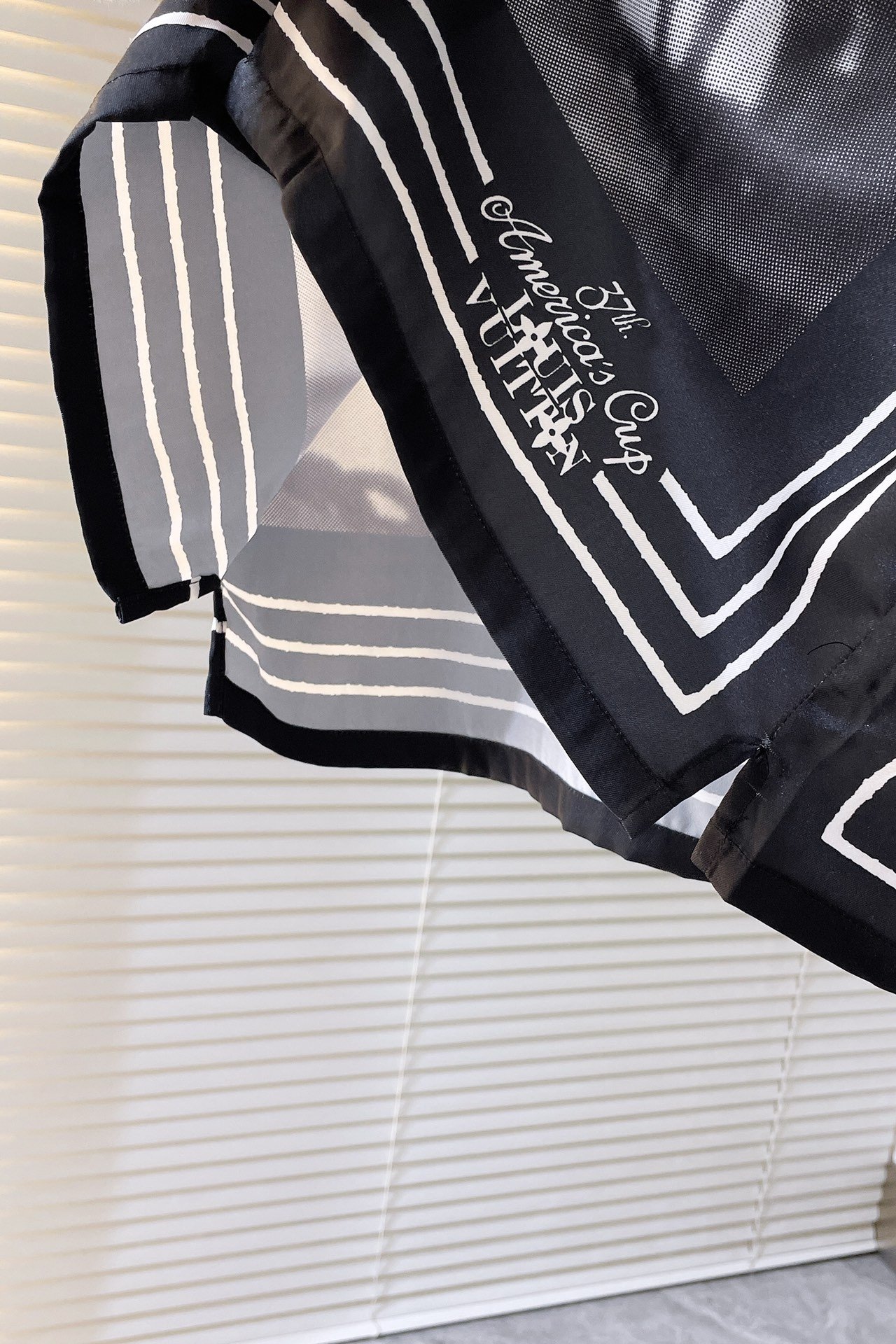 LV Printed Short-Sleeved Silk Shirt