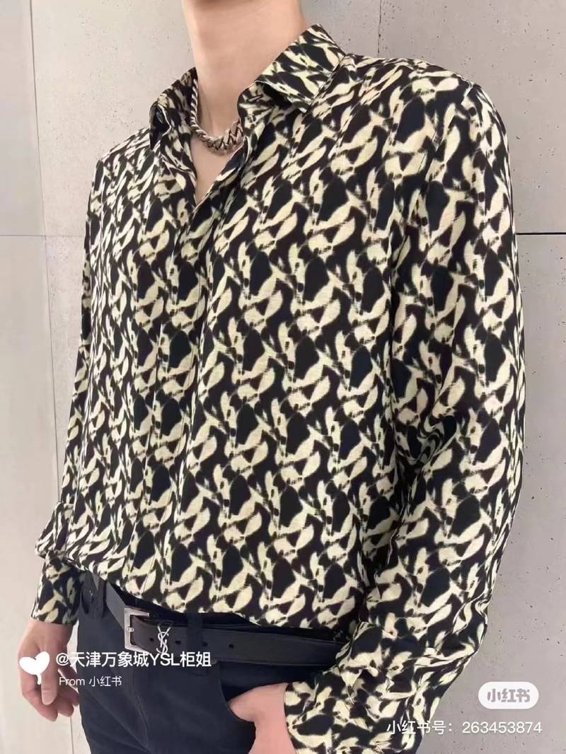 YSL shirt in viscose voile