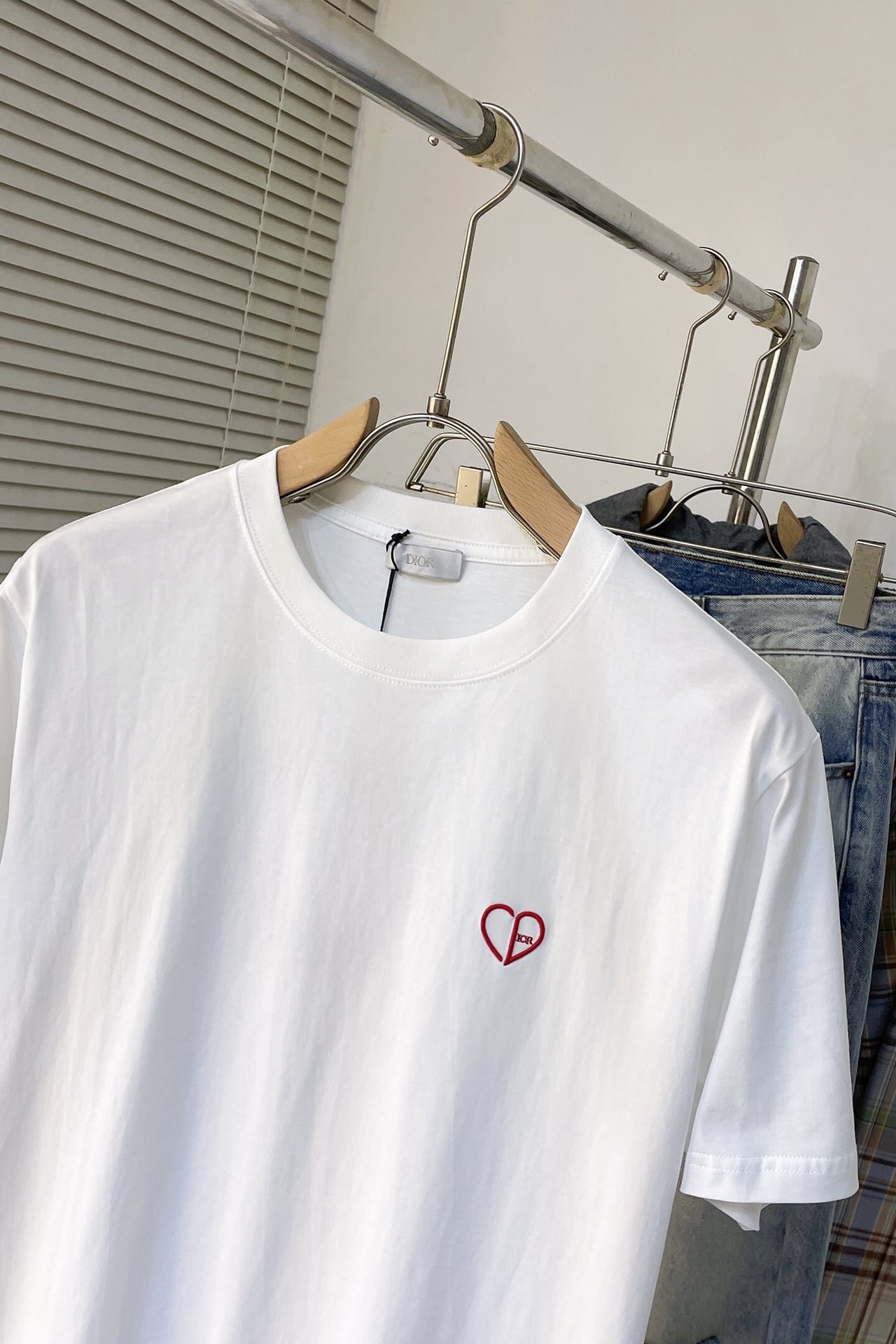 Dior CD Heart Relaxed-Fit T-Shirt