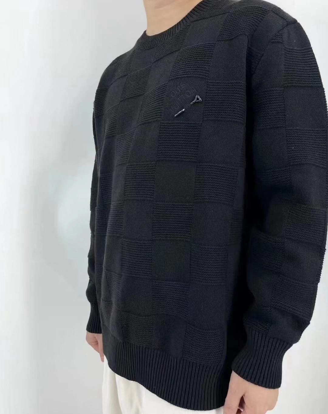 LV Damier Stitch Crewneck