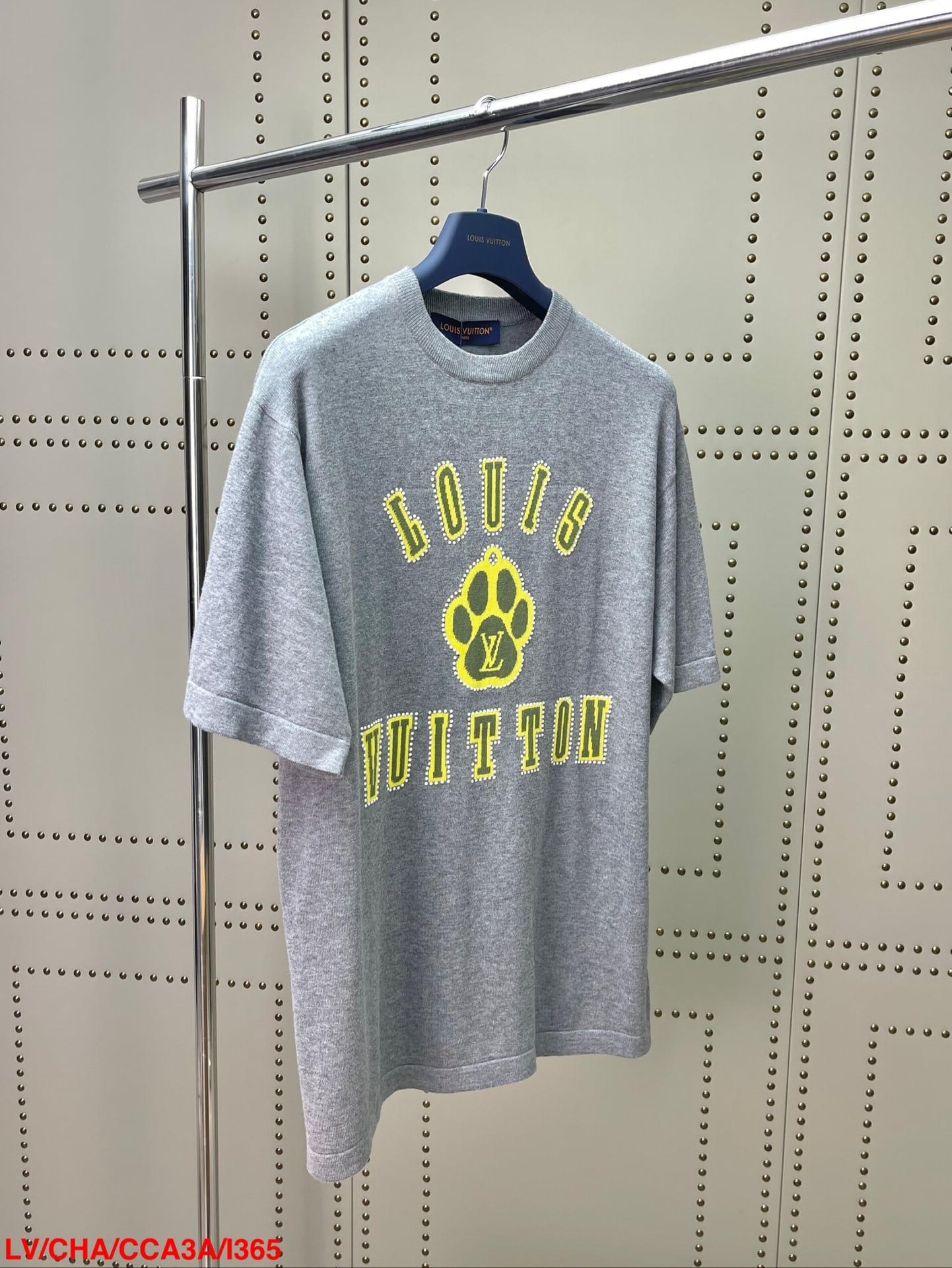 Embellished Short-Sleeved Cotton Crewneck