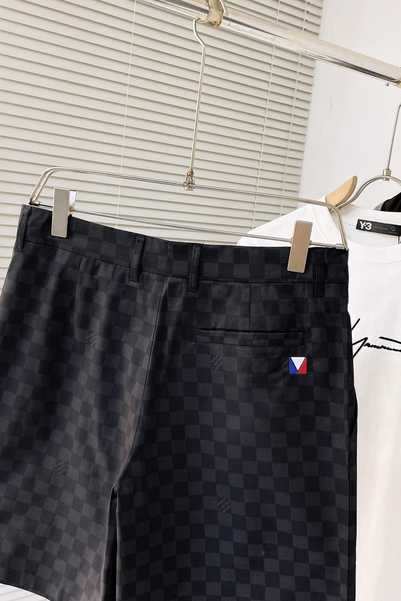 LV Damier Cotton Casual Shorts