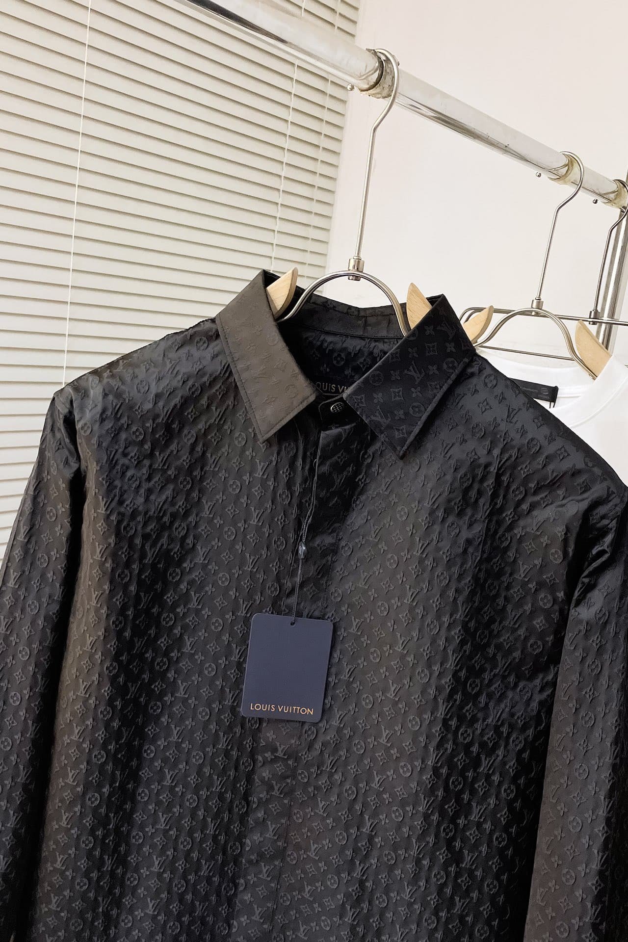 Monogram Long-Sleeved Silk Shirt