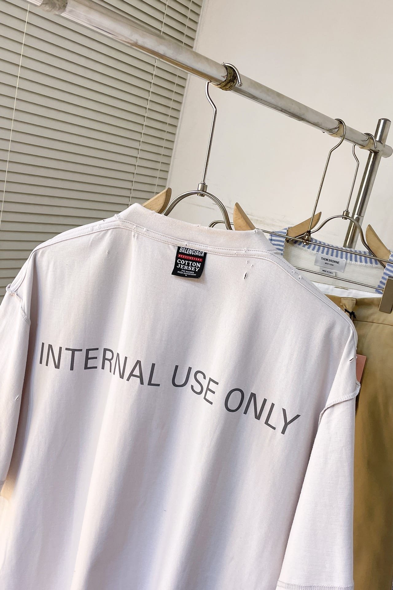 Balenciaga Internal Use Only Inside-Out T-Shirt Oversized