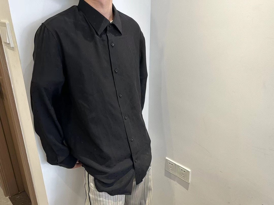 Celine loose carnaby shirt in silk jacquard