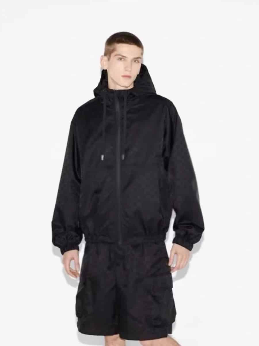 Gucci lightweight gg nylon jacquard jacket