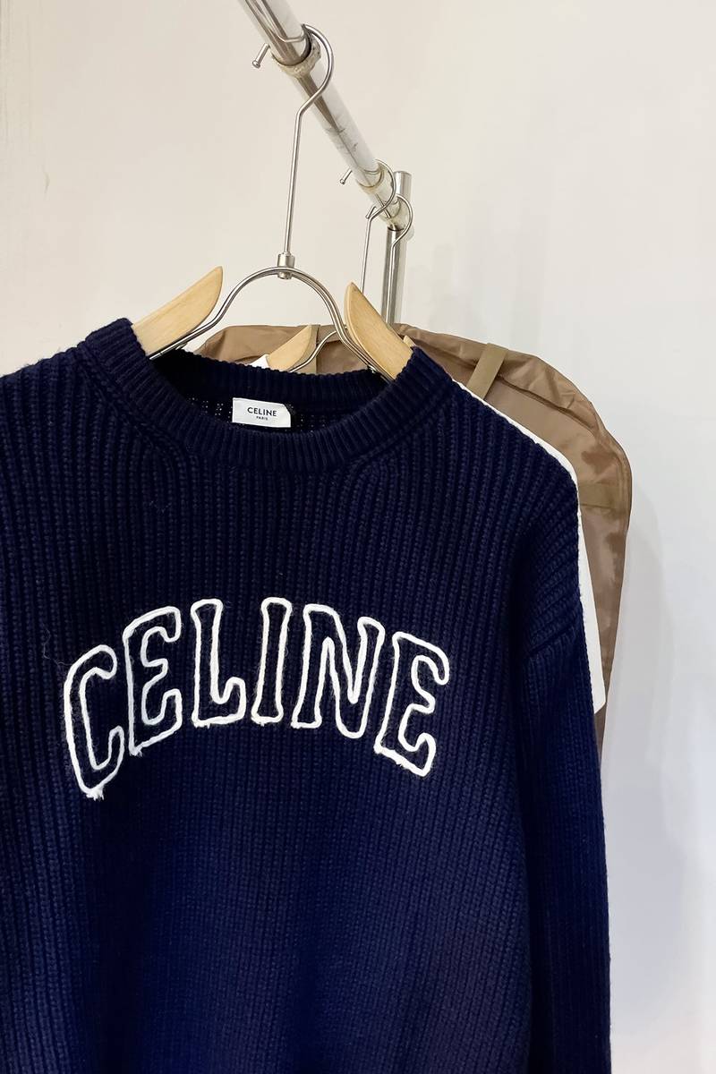 celine oversized sweater in ribbed wool