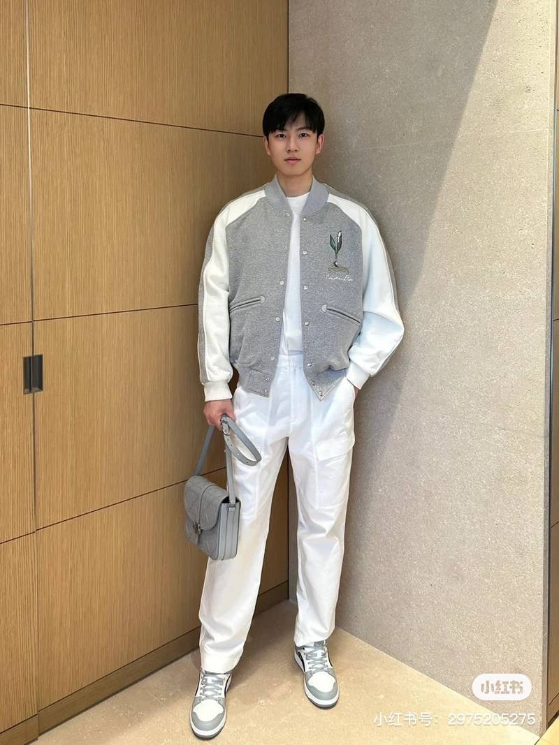Dior Lily of the Valley Varsity Jacket