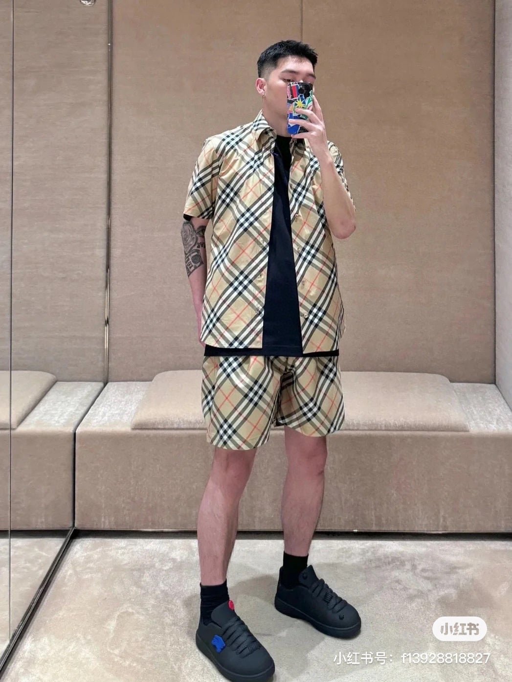Burberry Check Shorts