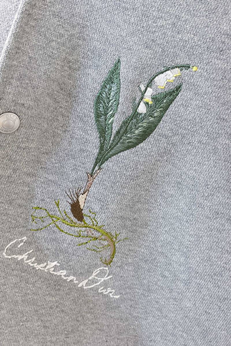 Dior Lily of the Valley Varsity Jacket