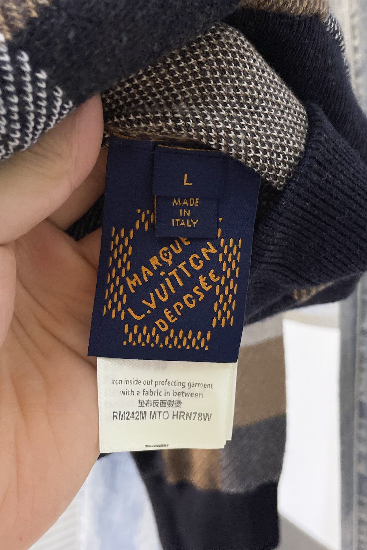 LV Damier Cashmere And Wool-Blend Hoodie