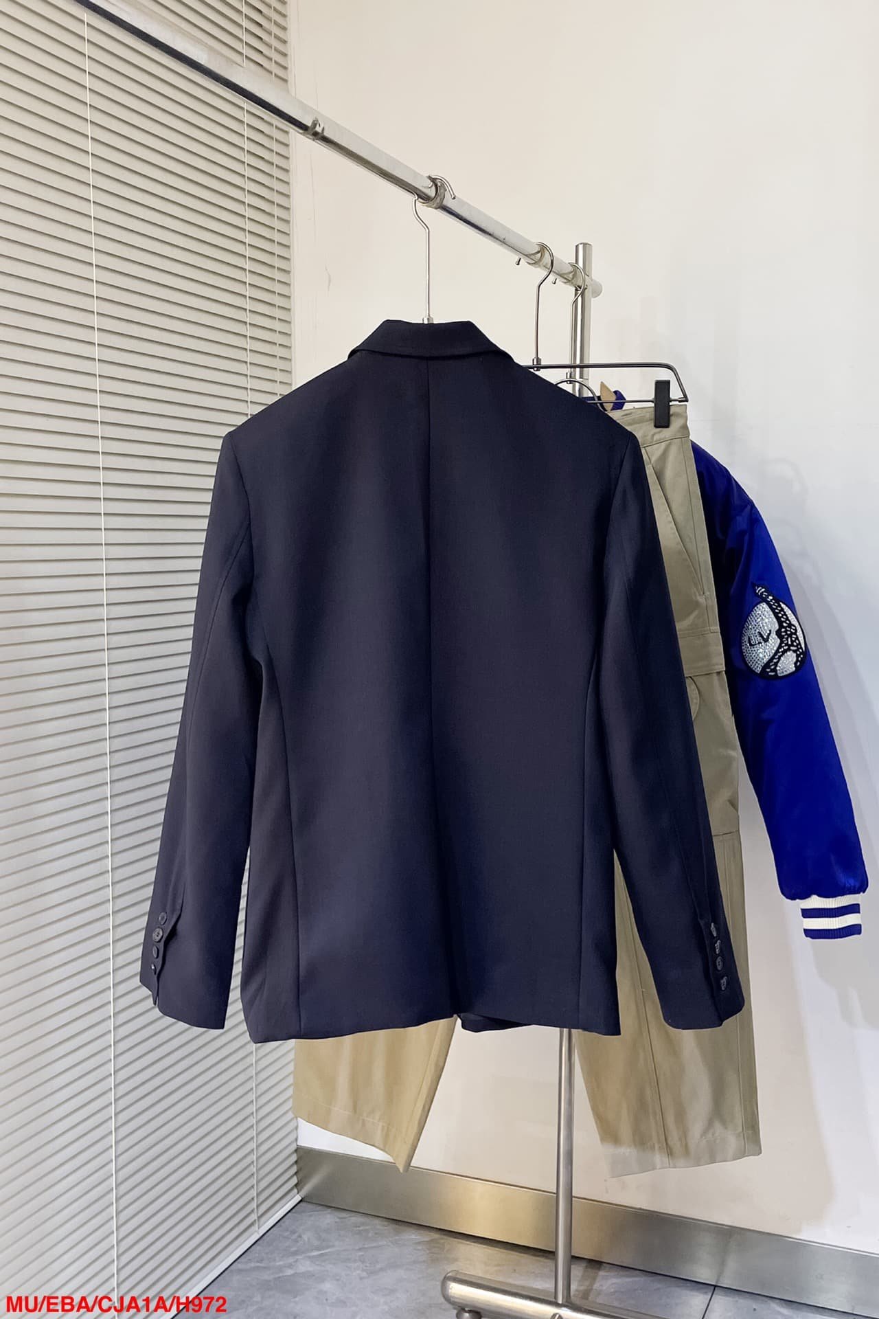 Single-breasted mohair jacket