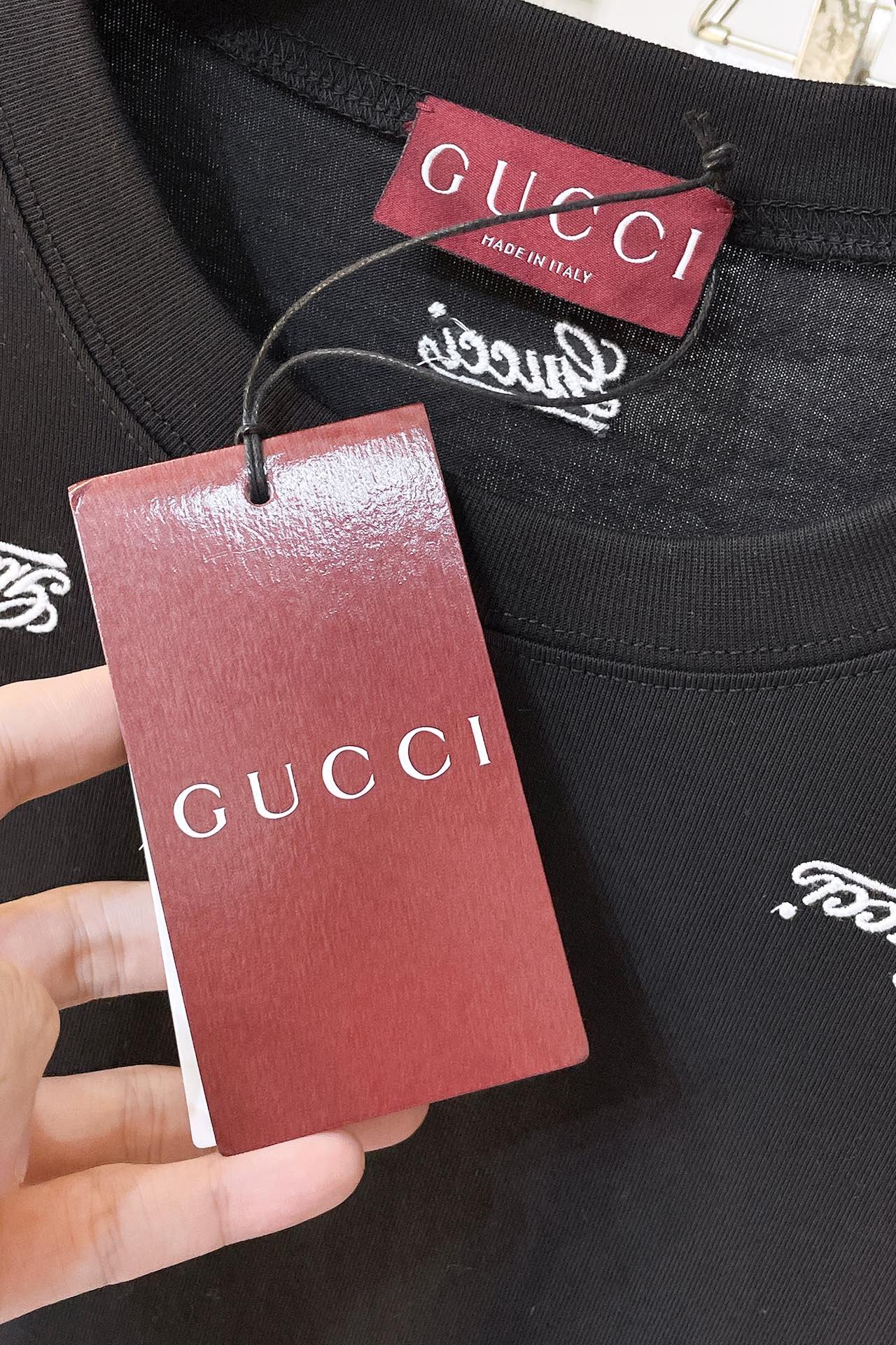 Gucci cotton jersey t-shirt with embroidery