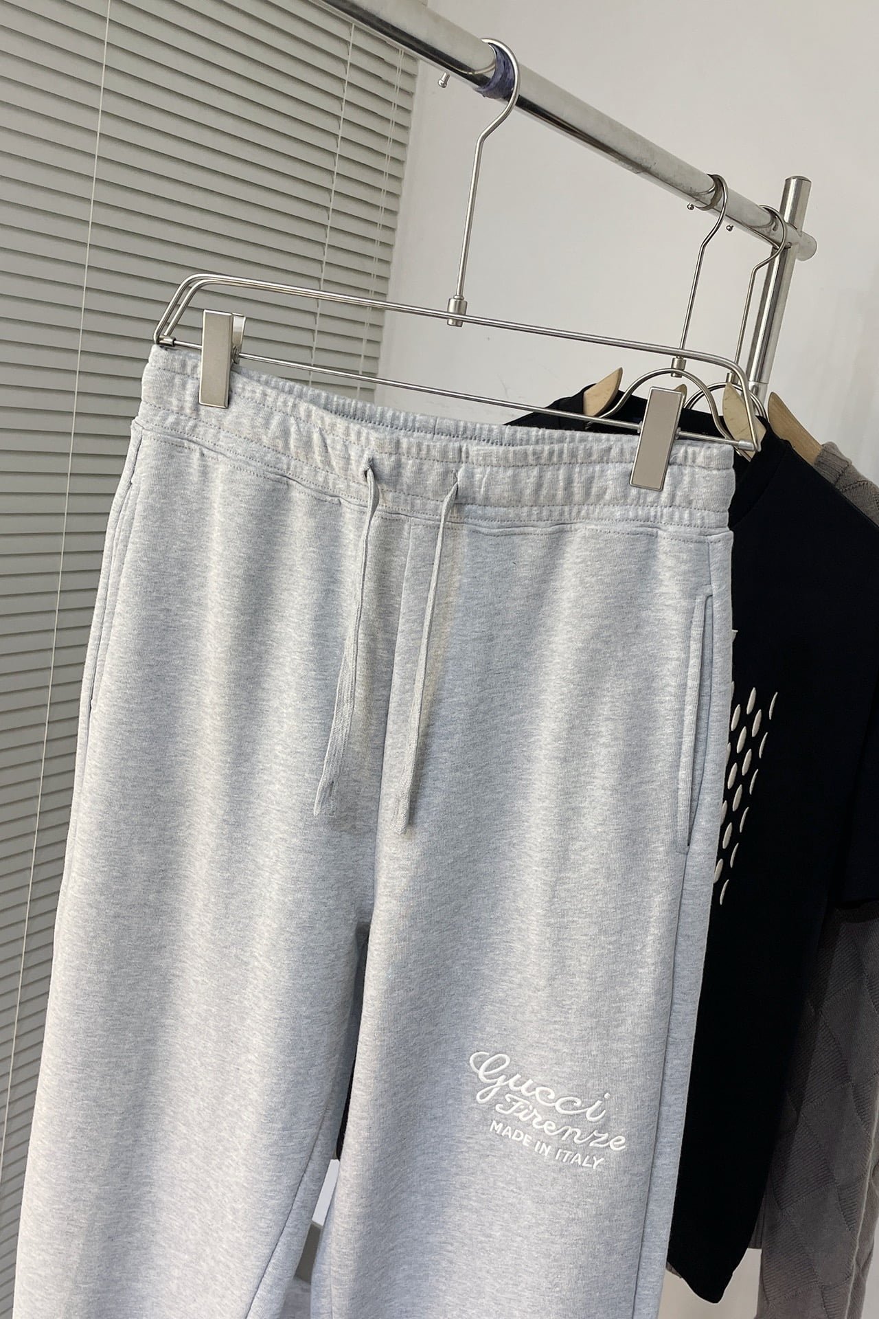 Gucci Embroidered Cotton Pants