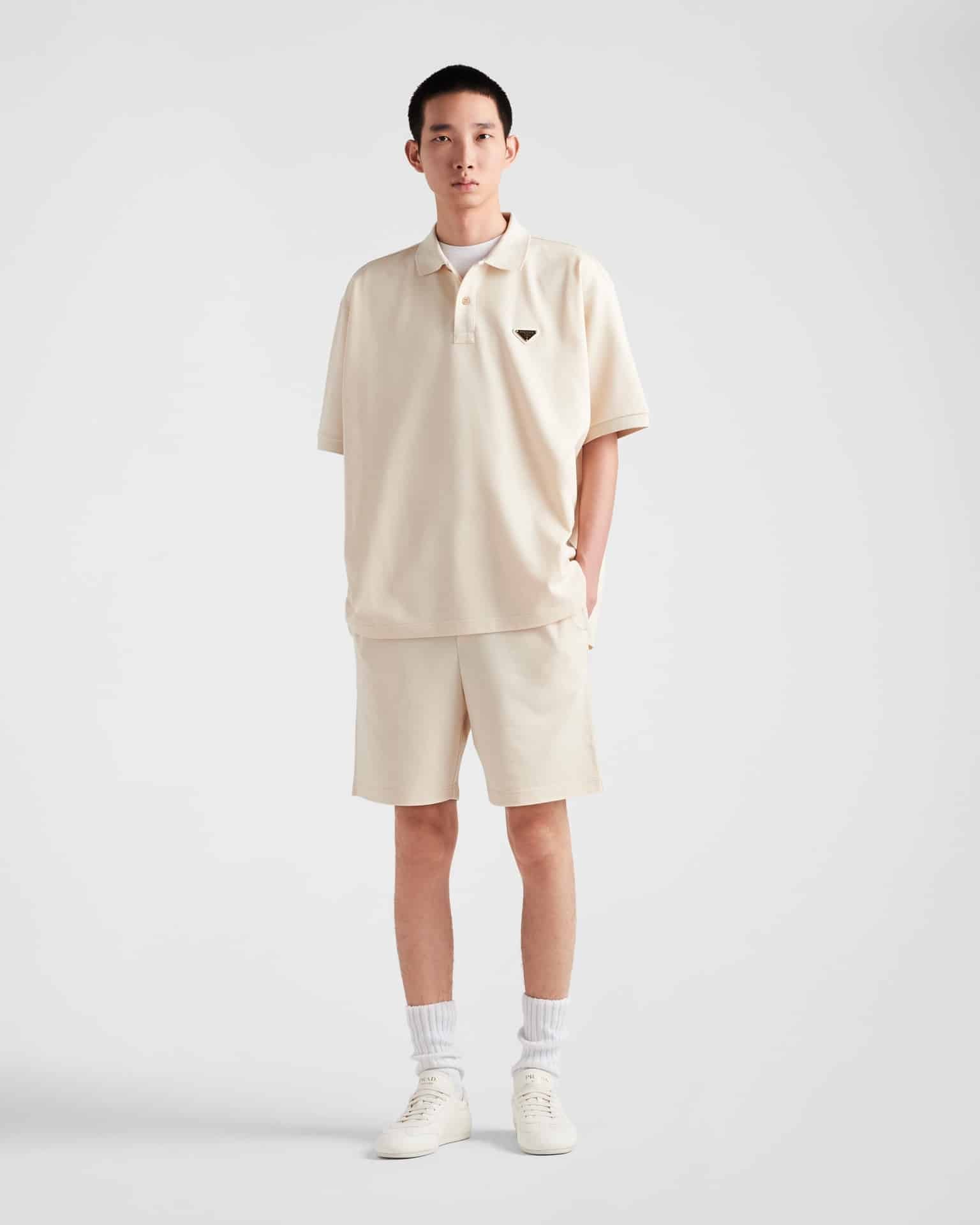 Prada Cotton polo shirt+shorts
