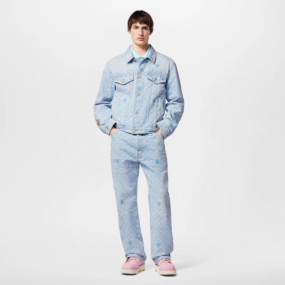 LV Monogram Denim Jacket+Pants
