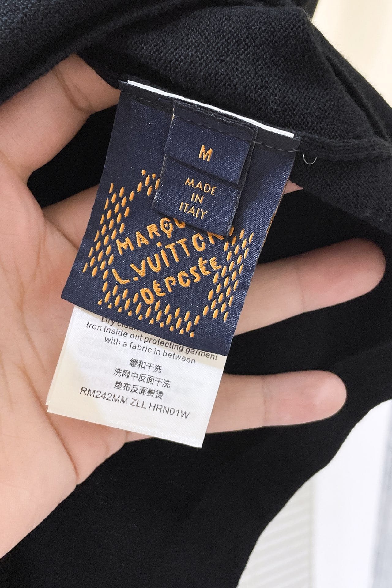 LV Embellished Short-Sleeved Cotton Crewneck