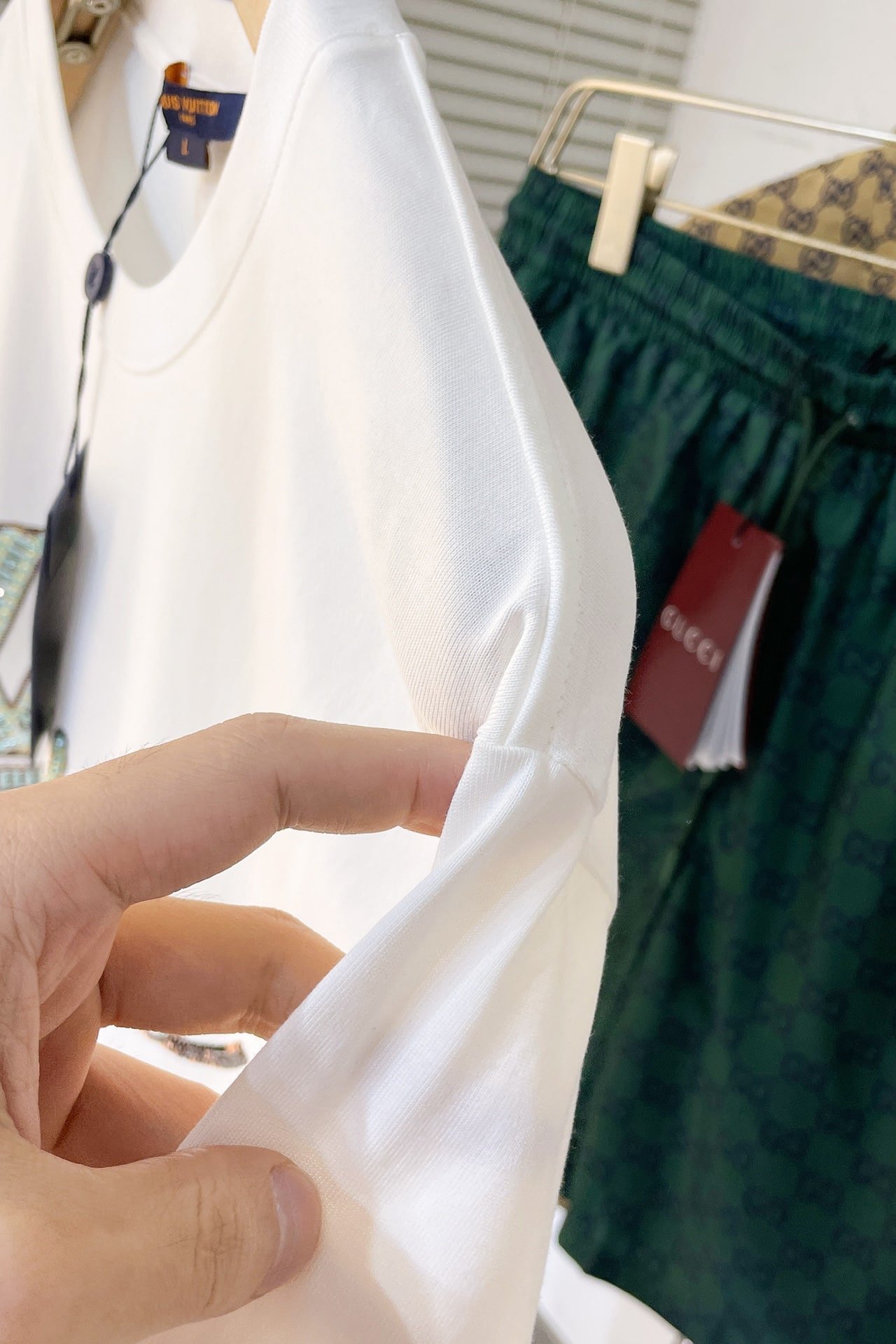 LV Embroidered Short-Sleeved T-Shirt