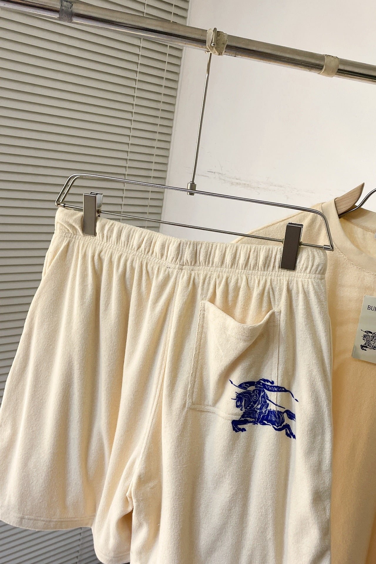 Burberry Cotton Towelling T-shirt+Cotton Towelling Shorts