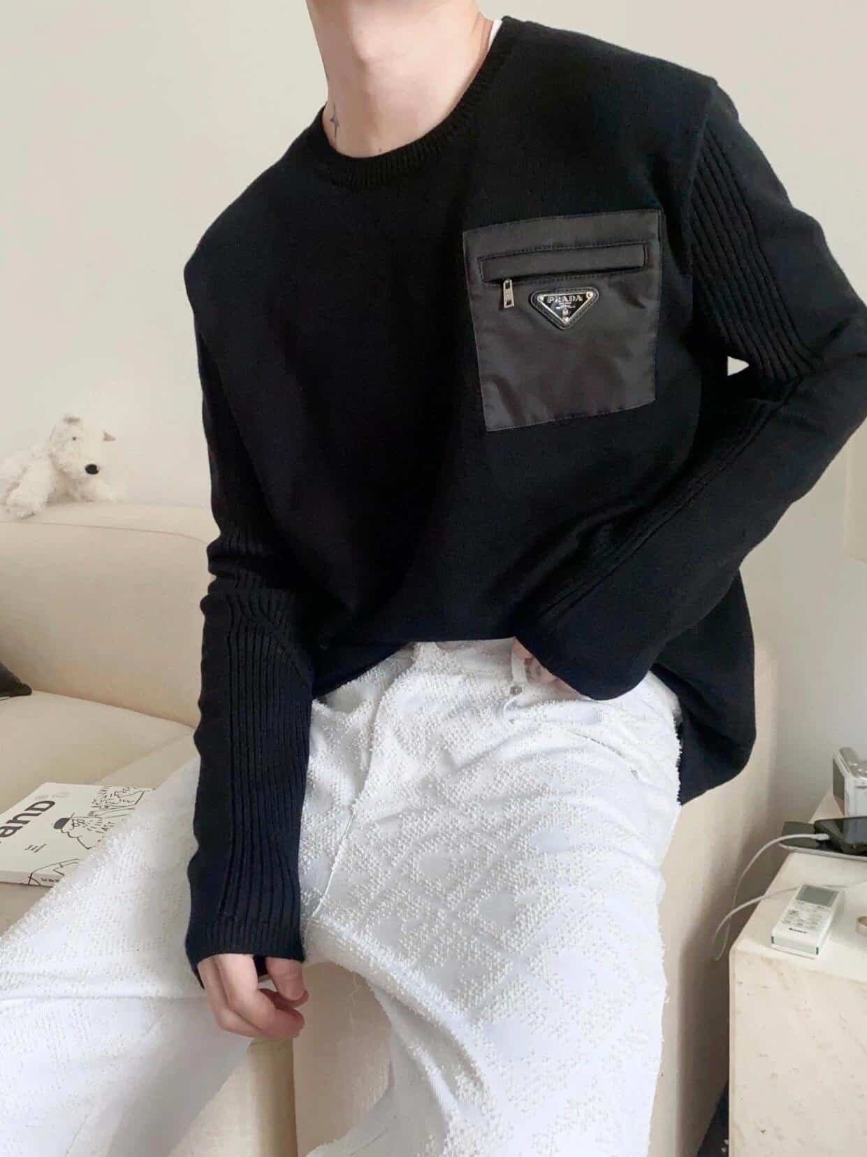 Wool and Re-Nylon sweater