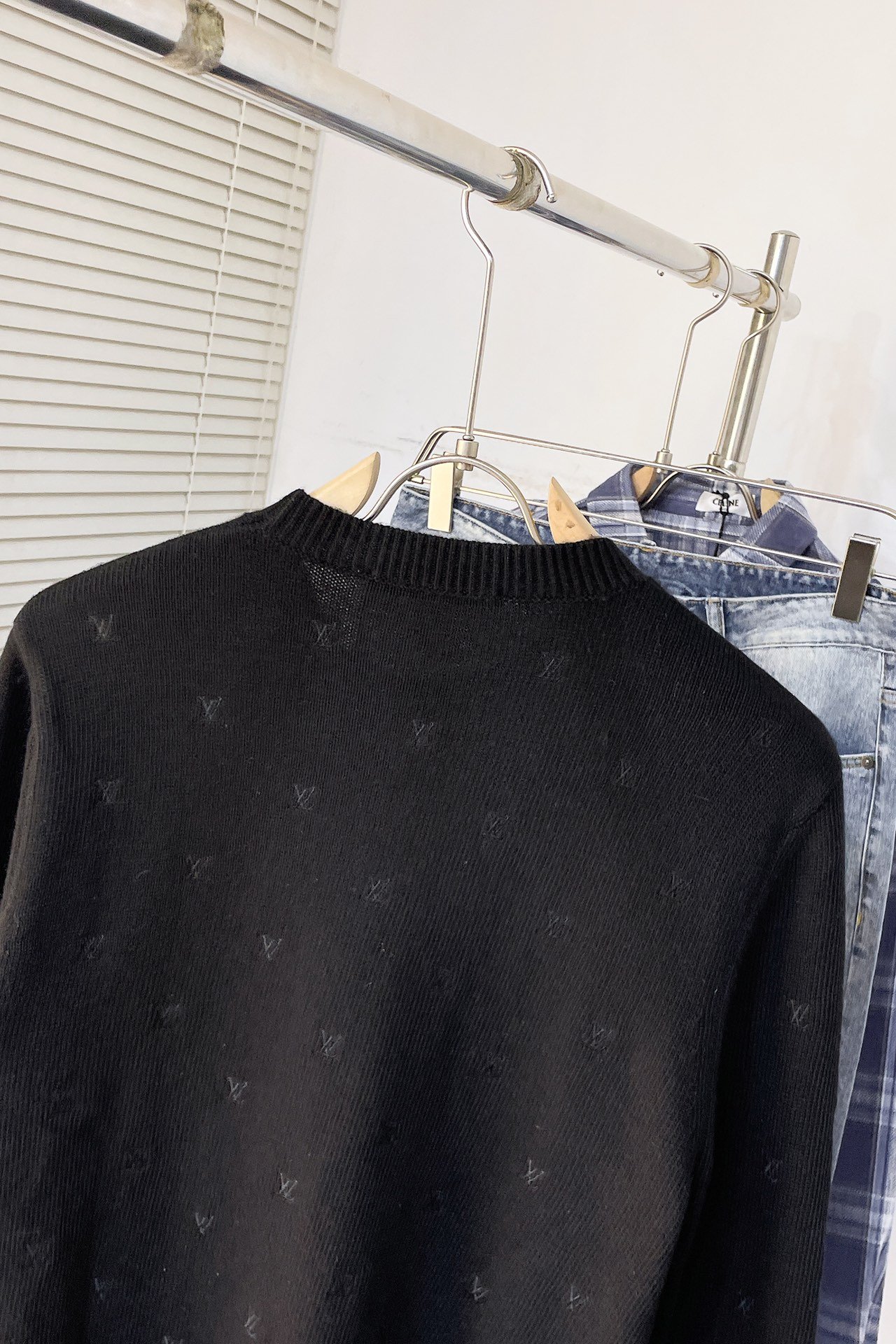 LV Embroidered Signature Merino Crewneck