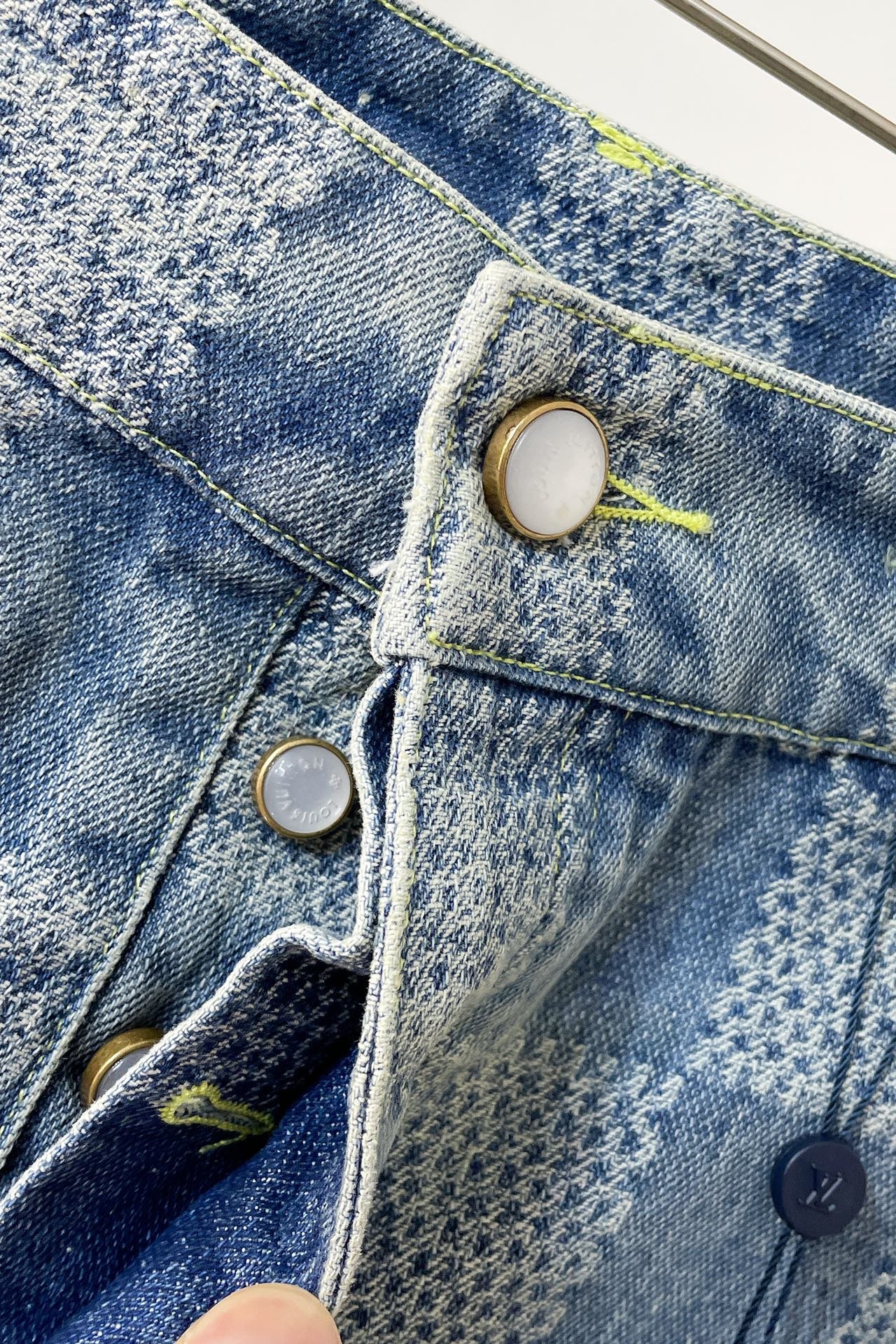 LV Damier Denim Chic Jacket+Damier Bootcut Denim Pants