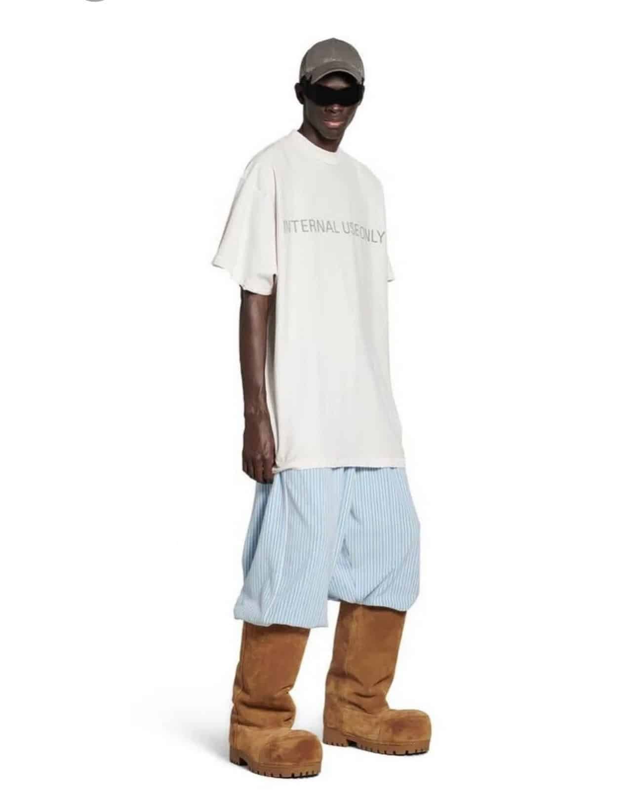 Balenciaga Internal Use Only Inside-Out T-Shirt Oversized