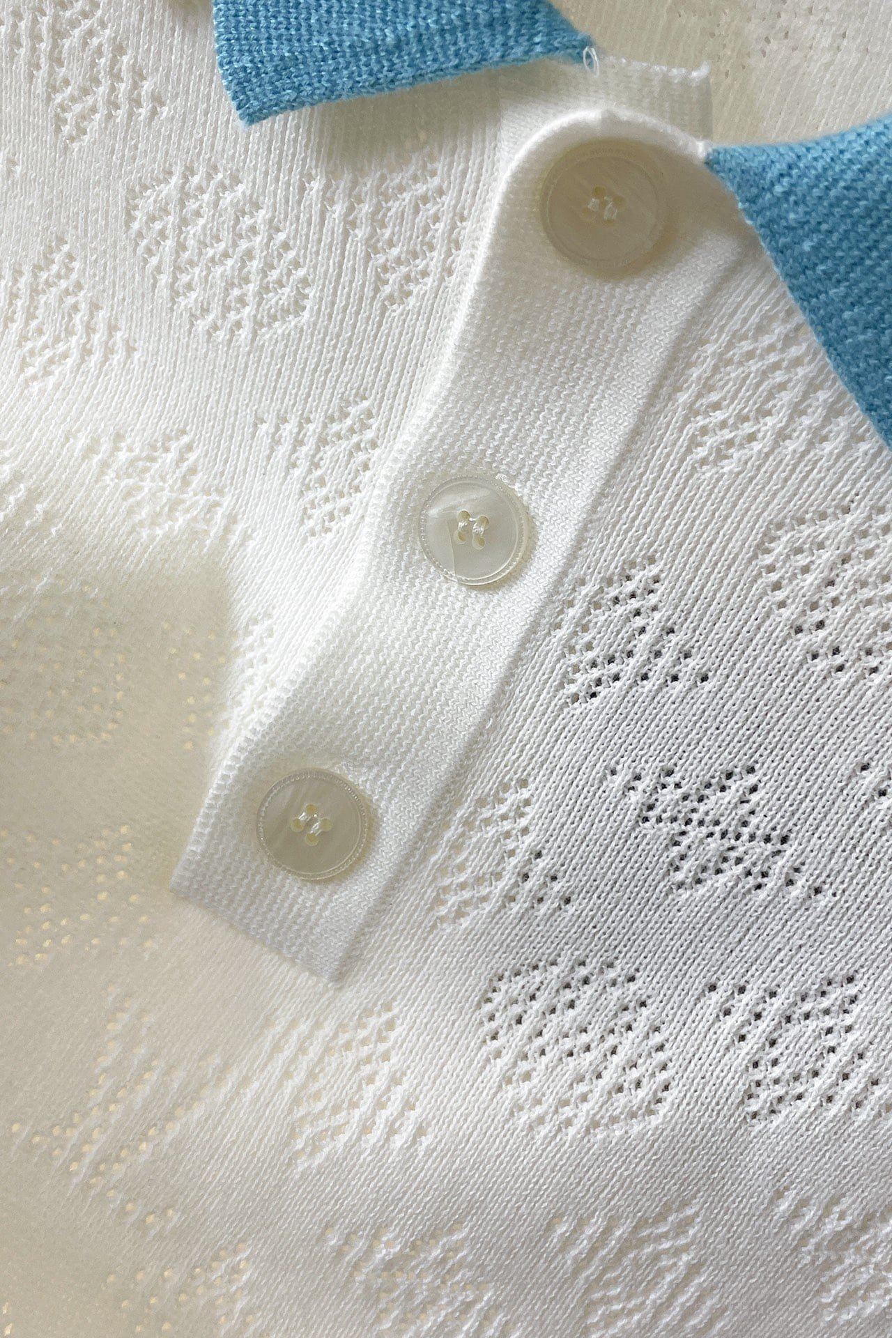 LV Monogram Pointelle Short-Sleeved Cotton Polo