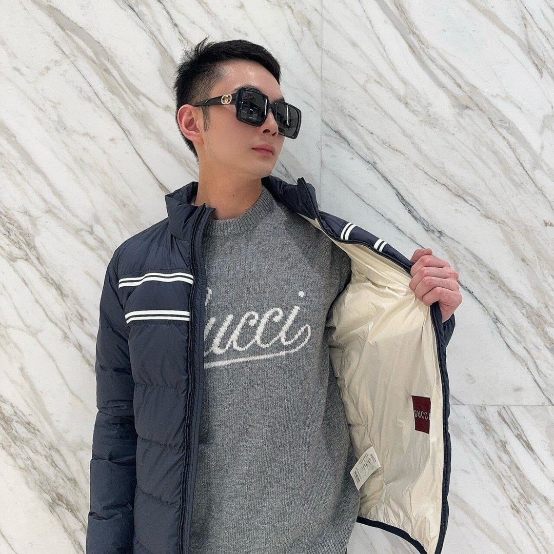 Nylon puffer jacket