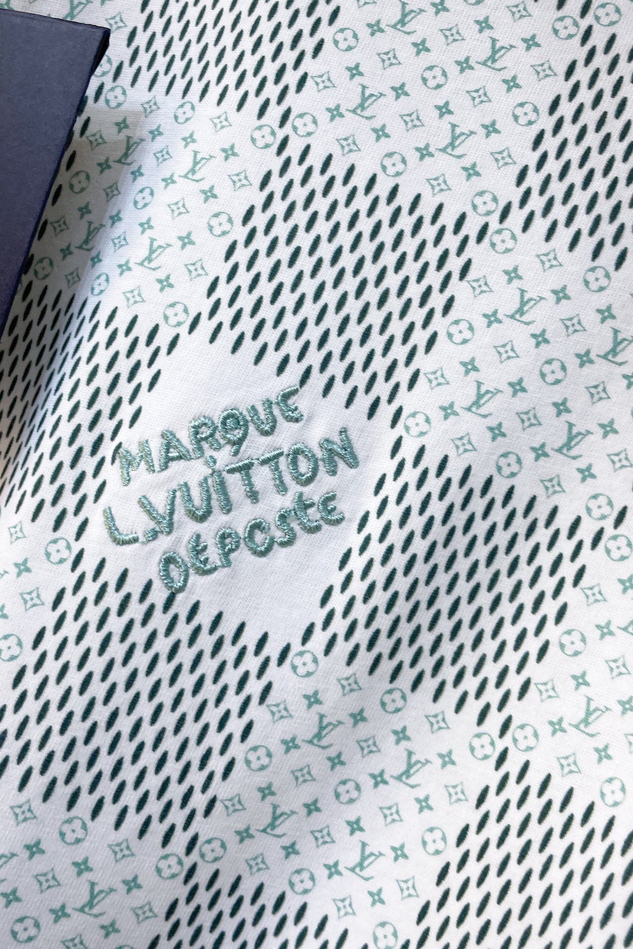 LV Printed Short-Sleeved Cotton T-Shirt