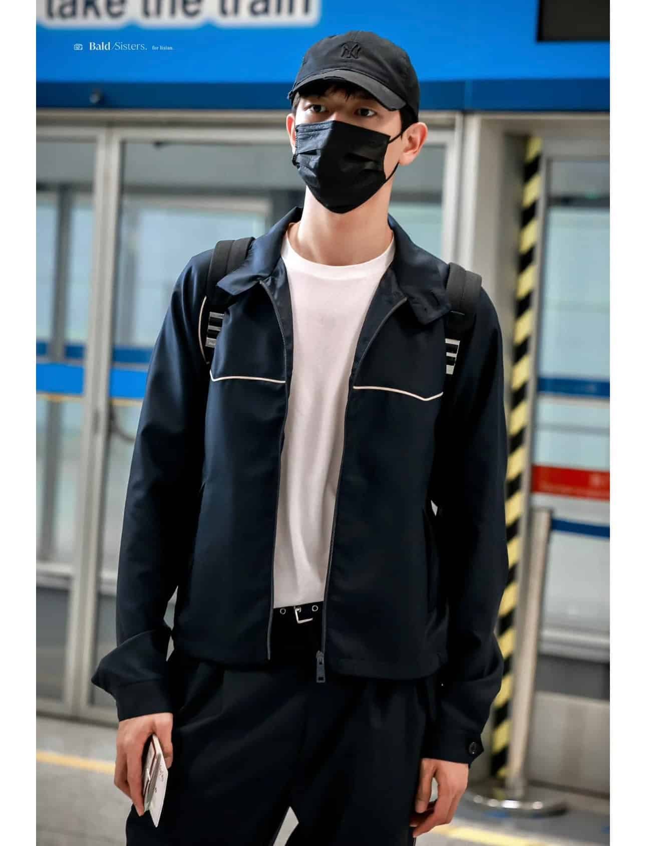 Wool and silk blouson jacket