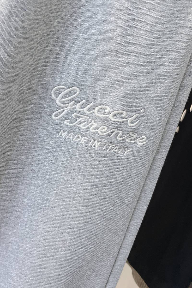 Gucci Embroidered Cotton Pants