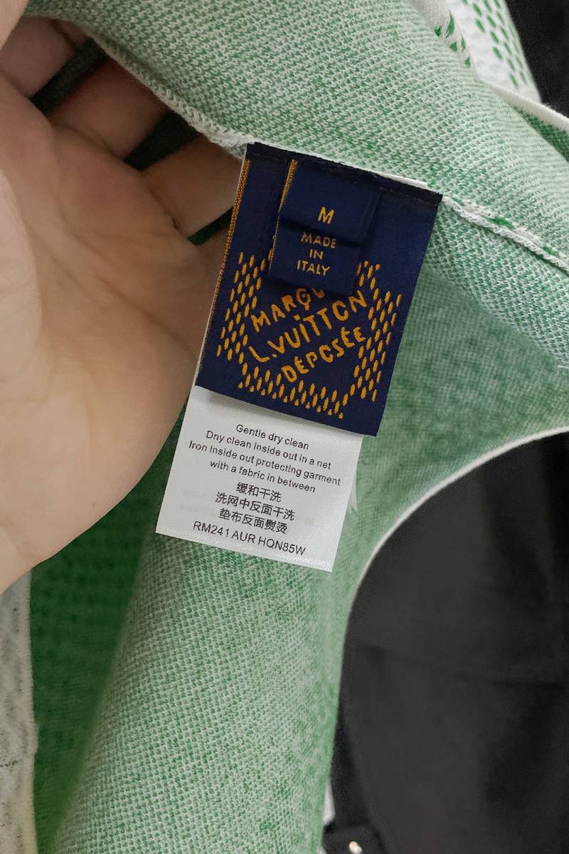 LV Damier Knitted Short-Sleeved Crewneck