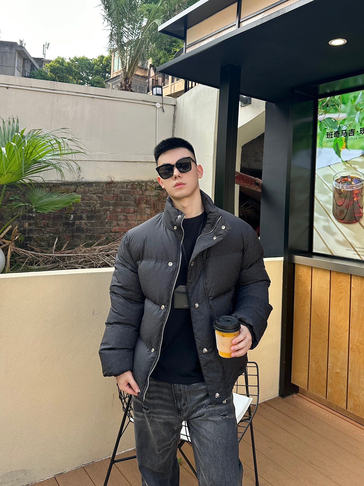 Chrome Hearts down-filled garment