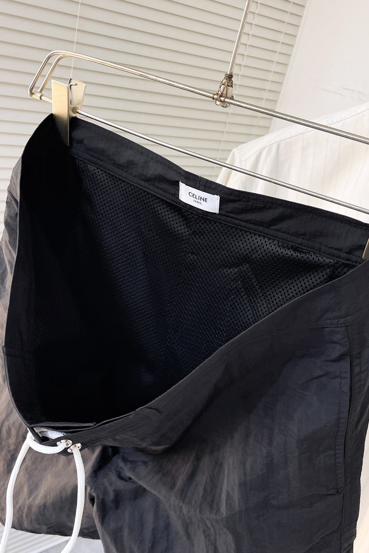 Celine swim shorts in nylon black