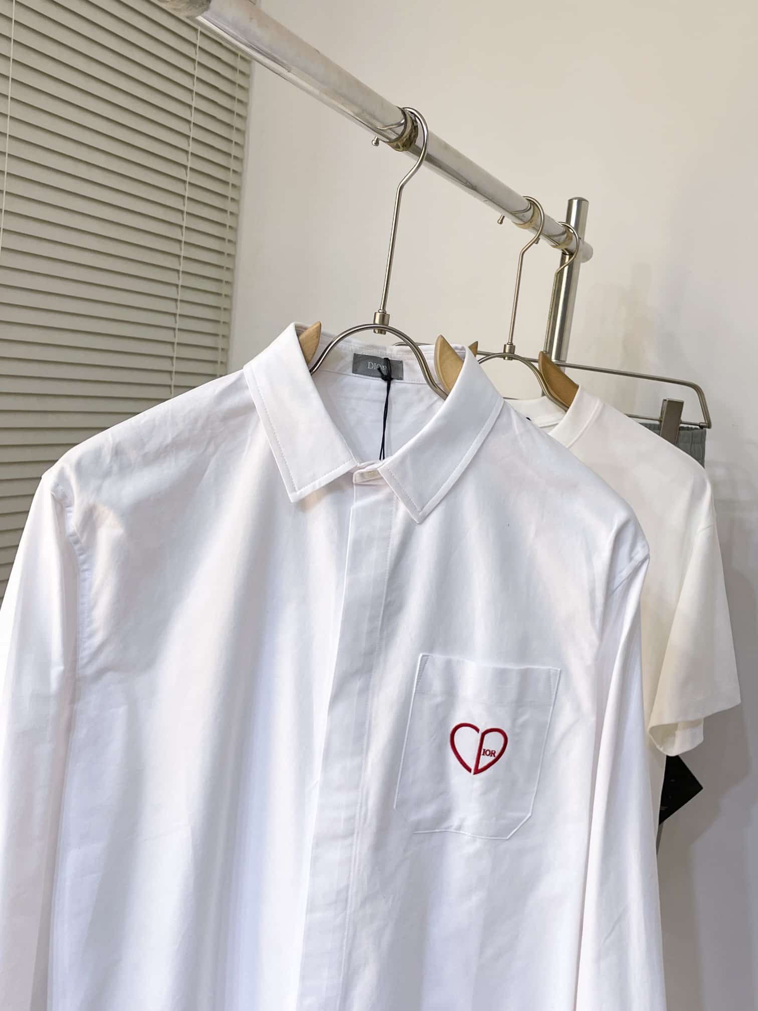 CD Heart Embroidered Shirt