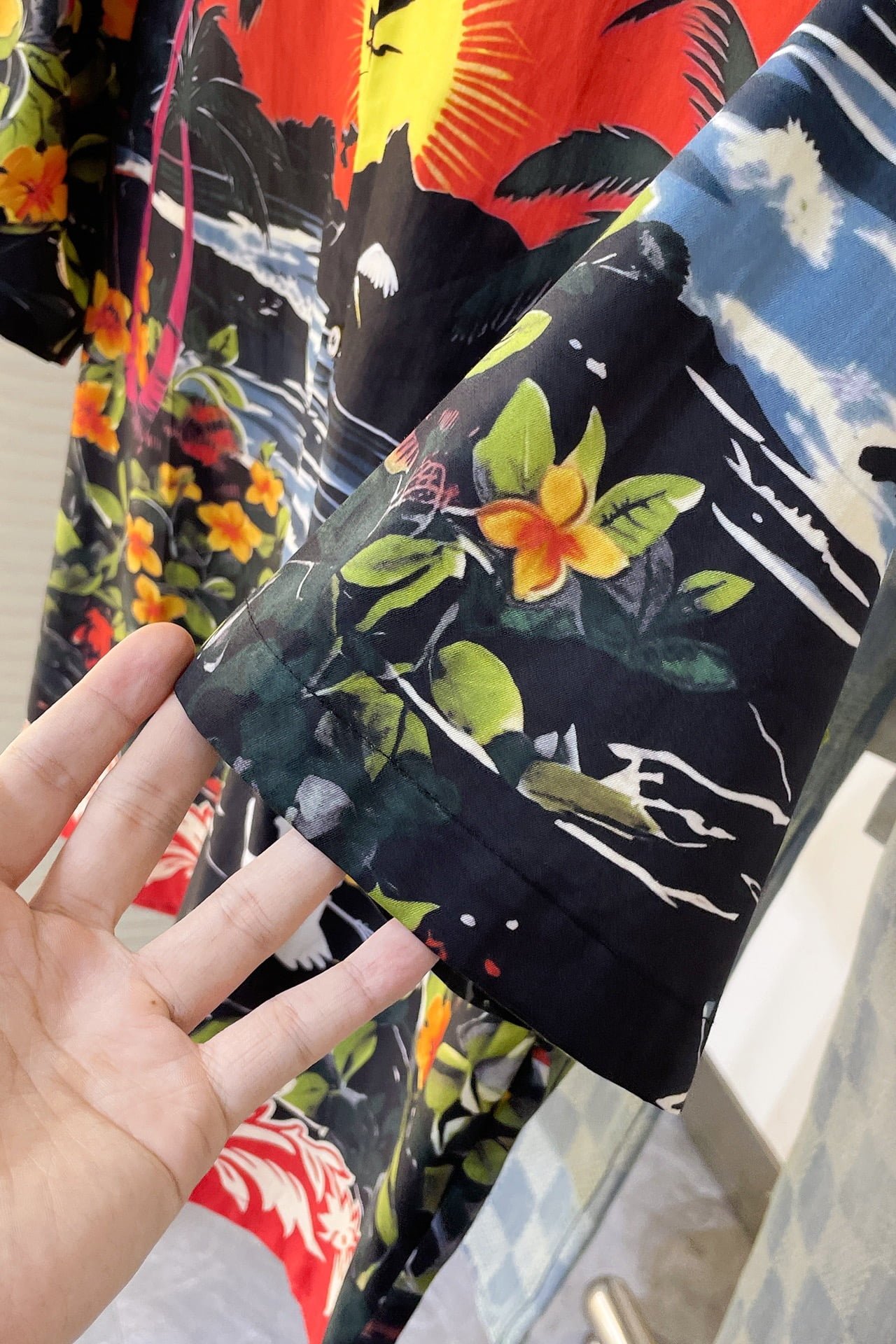 LV Printed Short-Sleeved Cotton Shirt