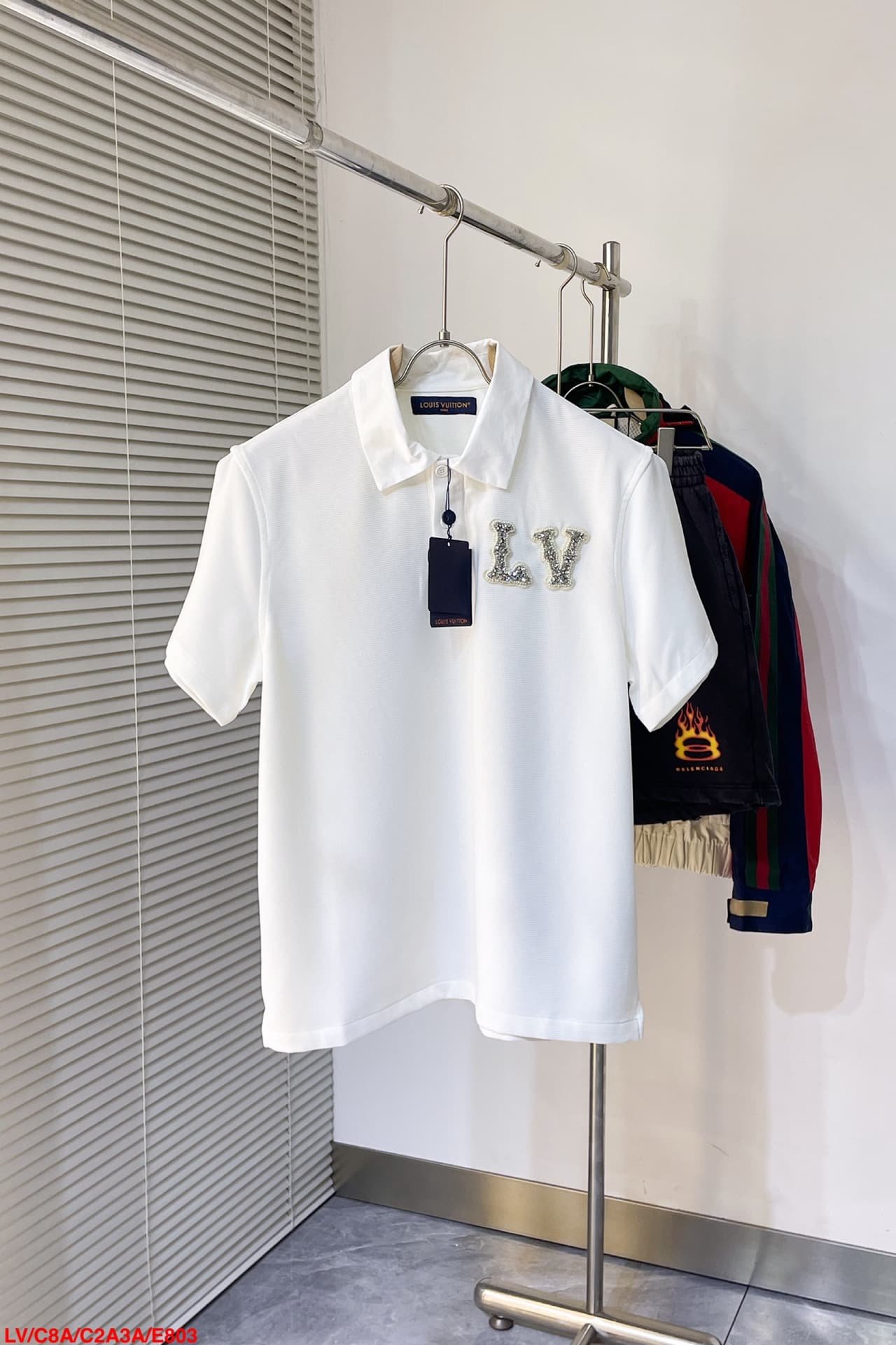 LV Poplin Polo With Embroidered LV Patch