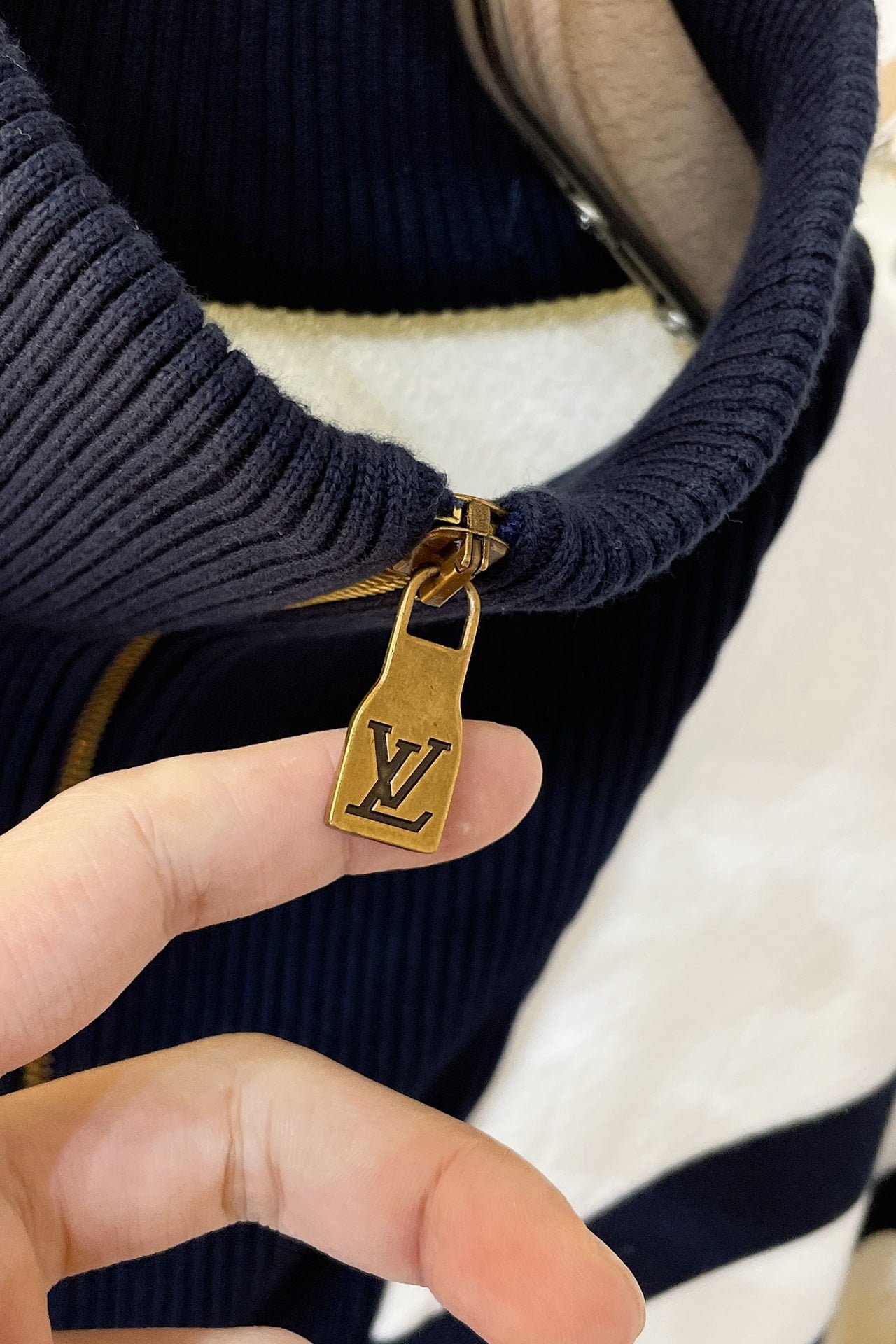 LV Knitted Cotton Sailor Blouson
