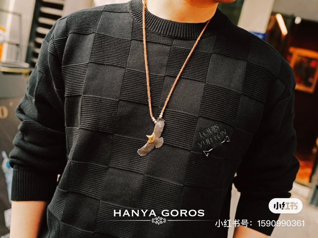 LV Damier Stitch Crewneck